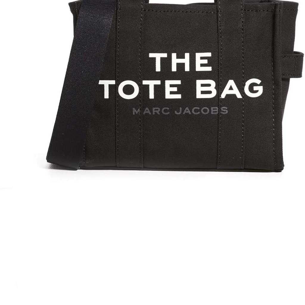 Fashion-Forward Women's Black Canvas Tote With Zip Closure And Crossbody Strap